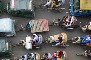 Traffic Jam in Dhaka