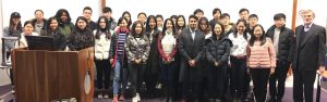 2018 masters students in human resource management at the guest lecture from WorldPay's HR adviser