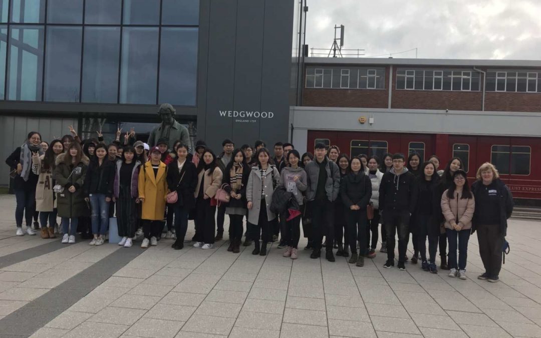 Master’s students have a lot on their plate at visit to fine china factory