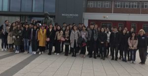 Group of master's students at the Wedgewood field visit