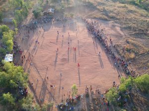 Drone shot of football tournament in Zomba: Pics © Caper