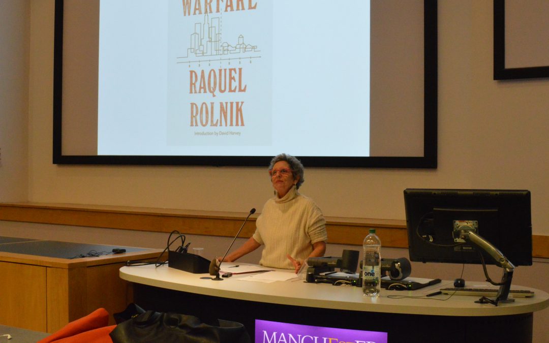 GDI Lecture: Urban warfare: housing under the empire of finance with Raquel Rolnik