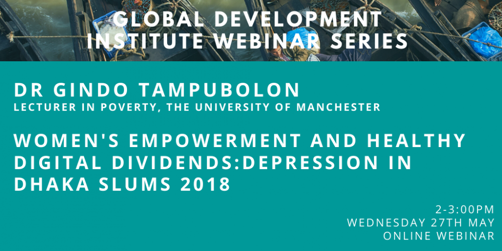 GDI Webinar: Women’s empowerment and healthy digital dividends with Dr Gindo Tampubolon