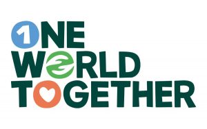 Text reads: One World Together