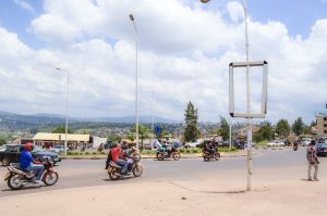 Motorcyclists in Kikukiro Rwanda