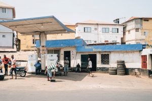 Street scene in Freetown, Sierra Leone