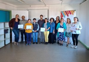 A group of people at the final event